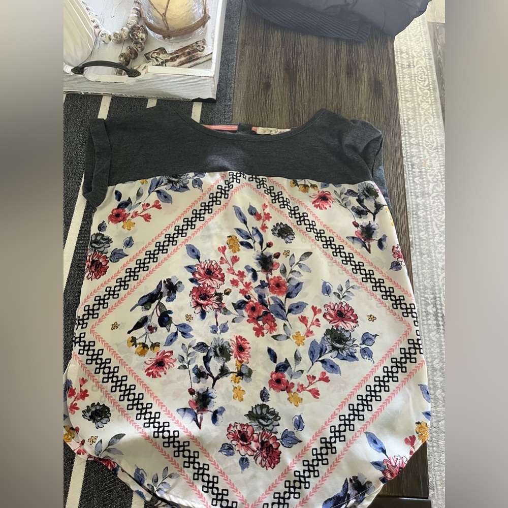 small patterned dressy shirt